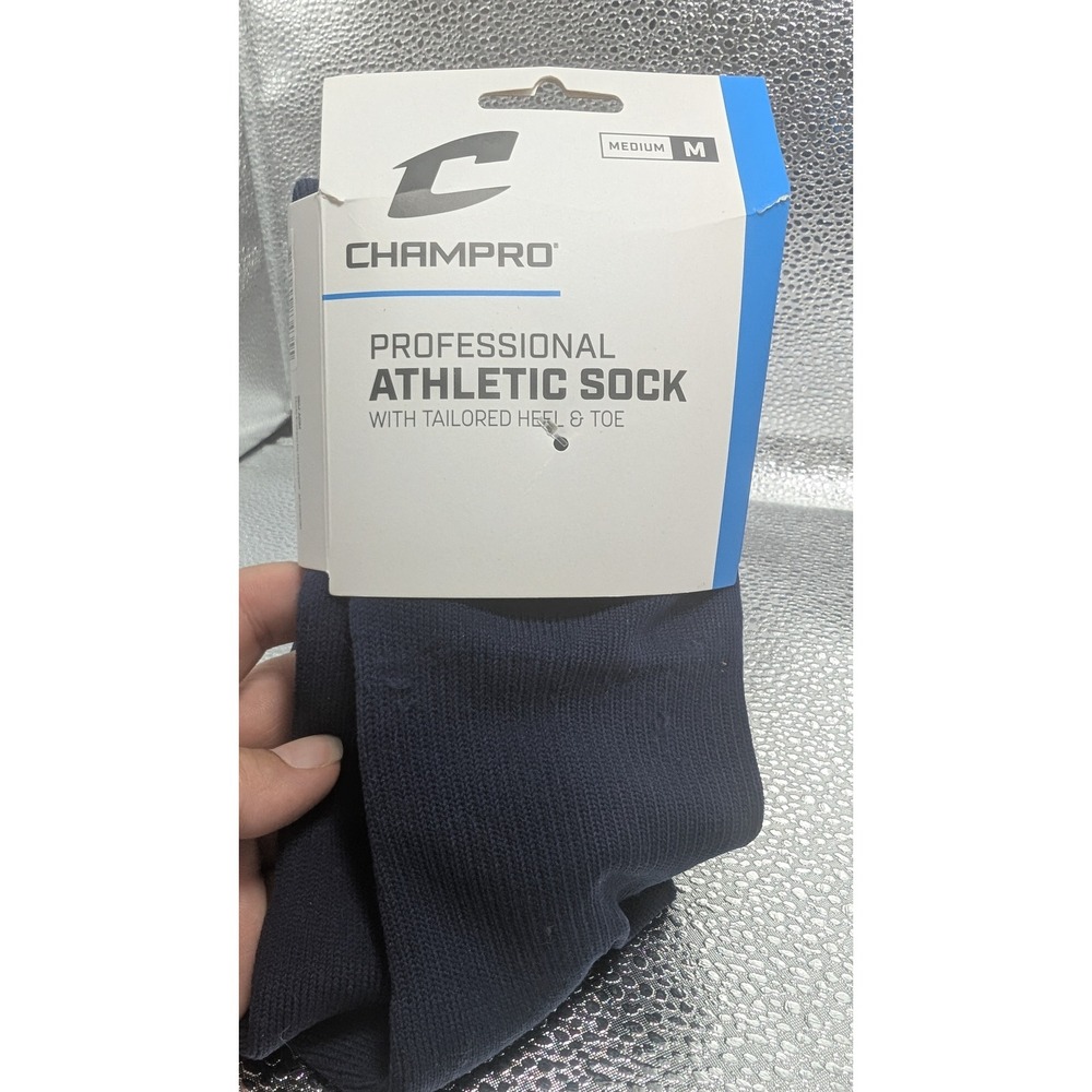 Champro Professional Athletic Sock Navy Blue Medium Compression BaseballSoftball
